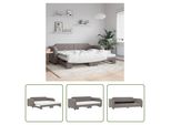 The Living Store Letto Da Giorno Allungabile Con Materassi Taupe 80X200 Cm In Tessuto