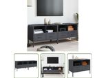 The Living Store Mobili Tv 2 Pz. Antracite 68X39X50,5 Cm Acciaio Laminato A Freddo