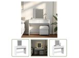 The Living Store Comodino Con Illuminazione Led Bianco 100X40X130 Cm