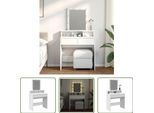 The Living Store Comodino Con Illuminazione Led Bianco 80X41X144,5 Cm