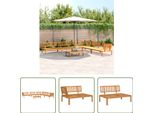 The Living Store Set Di Divani Da Giardino Da 6 Pezzi In Pallet Di Legno Massiccio Di Acacia