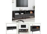 The Living Store Mobili Tv 2 Pezzi Neri 68X39X50,5 Cm Acciaio Laminato A Freddo