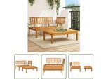 The Living Store Set Di Divani Da Giardino A 2 Pezzi In Pallet Di Legno Massiccio Di Acacia