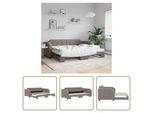 The Living Store Letto Da Giorno Allungabile Taupe 80X200 Cm In Tessuto