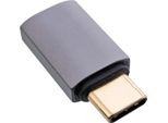 Adattatore Inline® USB4, Presa/Spina USB-C, Alluminio, Grigio