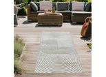 Tappeto Moderno Per Esterni Resistente Alle Intemperie Per Terrazze E Balconi In Stile BohéMien Di Alta Qualità E Di Facile Manutenzione Beige Dimensioni - 80 X 250 Cm