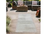 Tappeto Moderno Per Esterni Resistente Alle Intemperie Per Terrazze E Balconi In Stile BohéMien Di Alta Qualità E Di Facile Manutenzione Beige Dimensioni - 80 X 150 Cm