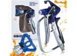 Rosfix Pistola Per Vernice E Stucco Blue Monster | 500 Bar | Compatibile Con Graco, Wagner, Titan | Per Vernice E Stucco
