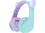 Cuffie Powerlocus P2 Kids Viola/Turchese Con Auricolari