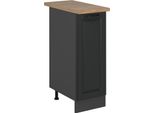 Vicco Armadio Cucina Dispensa Alto R-Line, 30 Cm , Pl Rovere, Antracite Casa Di Campagna/Antracite