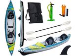 Tahe HP2 Kayak Air Breeze Full Canoa Da Turismo 2 Persone Con 2X Pagaie 410Cm