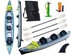 Tahe HP3 Kayak Air Breeze Full Kanau Tourenkajak 3 Persone Con 3X Paddel 480Cm