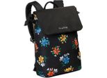 Zaino Frida Kahlo City In Nylon Nero ORI801S
