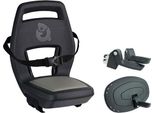Seggiolino Per Bambini Qibbel 6+ Junior MIK-HD Per Portapacchi, Nero, Fino A 27 Kg