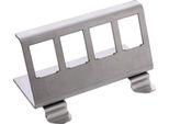 Inline® Supporto Per Moduli Keystone Snap-In, 4 Posti, Metallo