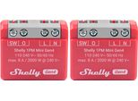 Shelly Relais 1PM Mini Gen4, 8 A, Wlan, Bluetooth, Rot, 2 StüCk