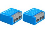 Shelly Relè 1 Mini Gen4, 8 A, Wlan, Bluetooth, Blu, 2 Pezzi