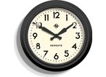 Orologio Elettrico Da Parete Newgate In Nero E Crema