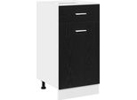 Syfax™ Armadio Pensile Rovere Nero 40 X 46 X 81,5 Cm Legno Multistrato