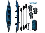 Wattsup Torpedo 3 Persone Kayak Set Gonfiabile Dropstitch Canoa Barca Kayak Pagaia