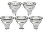 Blulaxa Led-Smd-Lampe, MR16, Eek: F, GU5.3, 3,5 W, 345 Lm, 2700 K, 5 StüCk