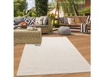 Tappeto Per Interni Ed Esterni Da Terrazzo Resistente Alle Intemperie Monocolore In Beige Dimensioni - 160 X 230 Cm
