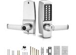 Succebuy Serratura Meccanica Per Porte Senza Chiave, 14 Tasti Con Chiavi, Acciaio Inox, Resistente Per Casa E Ufficio