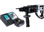 Makita Dhr 202 RF1W Trapano A Percussione A Batteria 18 V 20 Mm 2,0 J Bianco + 1X Batteria 3,0 Ah + Caricabatteria