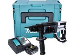 Makita Dhr 202 RG1JW Trapano A Percussione A Batteria 18 V 20 Mm 2,0 J Bianco + 1X Batteria 6,0 Ah + Caricabatteria + Makpac