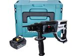 Makita Dhr 202 G1JW Martello Perforatore A Batteria 18 V 20 Mm 2,0 J Bianco + 1X Batteria 6,0 Ah + Makpac - Senza Caricabatteria