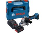 Bosch Gws 18V-8 Professional Smerigliatrice Angolare A Batteria 18 V 125 Mm Brushless + 1X Batteria Procore 5,5 Ah + Caricabatteria + L Boxx