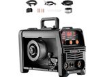 Saldatrice Mig Succebuy - Soluzione Versatile Per La Saldatura A 130 Amp. Questa Unità Portatile 3 In 1 Offre Saldatura Mig A Filo, A Bastone E Tig A Sollevamento. Con Tecnologia Inverter Igbt E Display Digitale