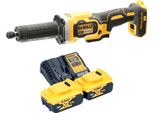 Smerigliatrice Diritta A Batteria Dewalt Dcg 426 P2 18 V Brushless + 2 Batterie 5,0 Ah + Caricabatterie
