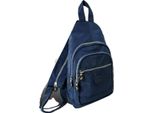 Borsa Street Zaino Crinkle Nylon Navy Trendy Ladies City Backpack D2ORJ200B