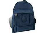 Borsa Street Zaino Crinkle Nylon Navy Trendy Ladies City Backpack D2ORJ201B
