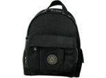 Borsa Street Backpack Crinkle Nylon Black Trendy Ladies City Backpack ORJ201S