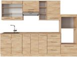 Vicco Cucina Componibile Fame-Line, 280 Cm , Pl Rovere, Quercia Dorata/Quercia Dorata