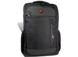Travel N Meet Zaino Business, Zaino Imbottito Nero Uomo D2ORD4224S