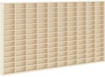 Syfax™ Vetrina A Muro Beige 98 X 4,5 X 55 Cm Legno Multistrato
