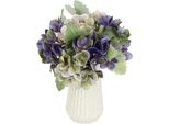 Kunstblume I.Ge.A. "KüNstlicher Blumenstrauß Bouquet Hochzeitsdeko Tischdeko", Lila (Violett), B:20Cm H:30Cm L:20Cm, Polyester, Kunstpflanzen, KüNstlicher Blumenstrauß Bouquet Hochzeitsdeko Tischdeko