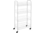 Metaltex | Carrello Portaoggetti | 4 Cestini Neri