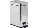 Aqualine Simple Line - Cestino Per Rifiuti, 5L, Acciaio Inox Lucido GAQ005