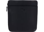 Lacoste Pelle Borsa A Tracolla Chantaco Flat Crossover Bag Black Nero