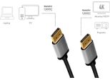 Logilink Logilink CDA0102 Cavo Displayport 3 M Grigio, Nero