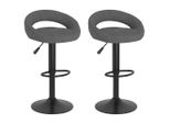 Syfax™ Sgabelli Da Bar 2 Pz Grigio Scuro In Velluto