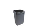Sunware Delta | Cestino Per Rifiuti Con Coperchio | 25L Grigio Argento