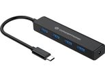 Conceptronic CTC4USB3 Conceptronic Usb-Hub 4-Port 3.1/C->4X3.0 O.Netzteil Sw