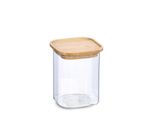 Vaso In Vetro Con Coperchio In Bambù, 900 Ml, 11 X 11 X 13,6 Cm