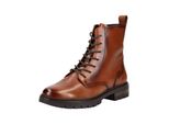 SchnüRstiefelette Ara "Ara Stiefelette Glattleder", Damen, Gr. 38, Braun, Glattleder, Schuhe SchnüRstiefelette