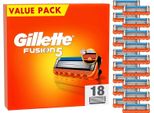 Gillette Fusion 5 Lamette Per Rasoi, 18 Lame Di Ricambio Per Rasoi Da Uomo Con Lama A 5 Pieghe,